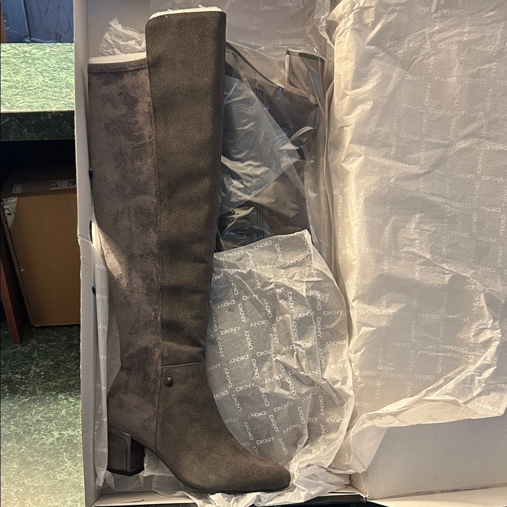 DKNY Charcoal Tall Boots